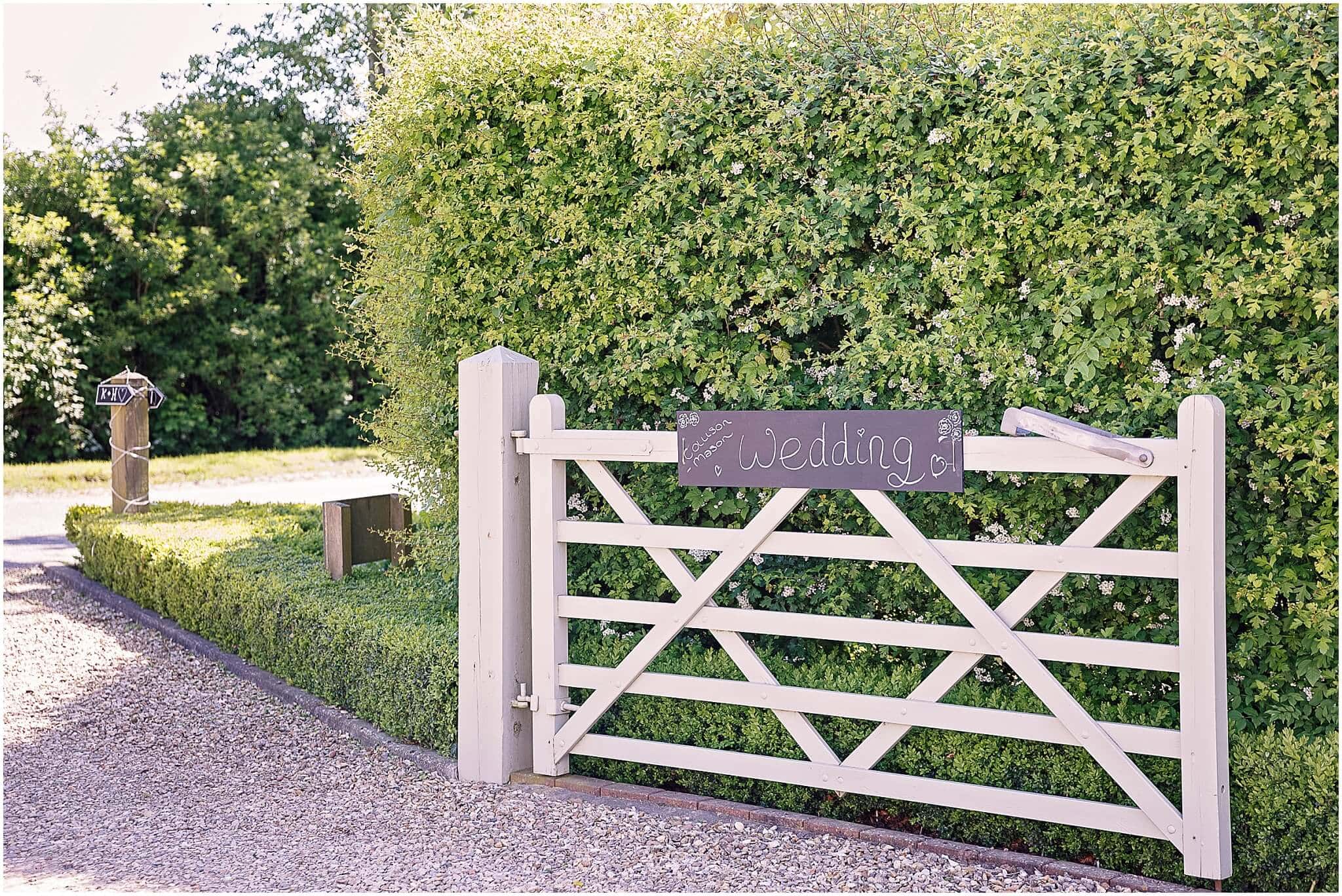 Farm wedding signs