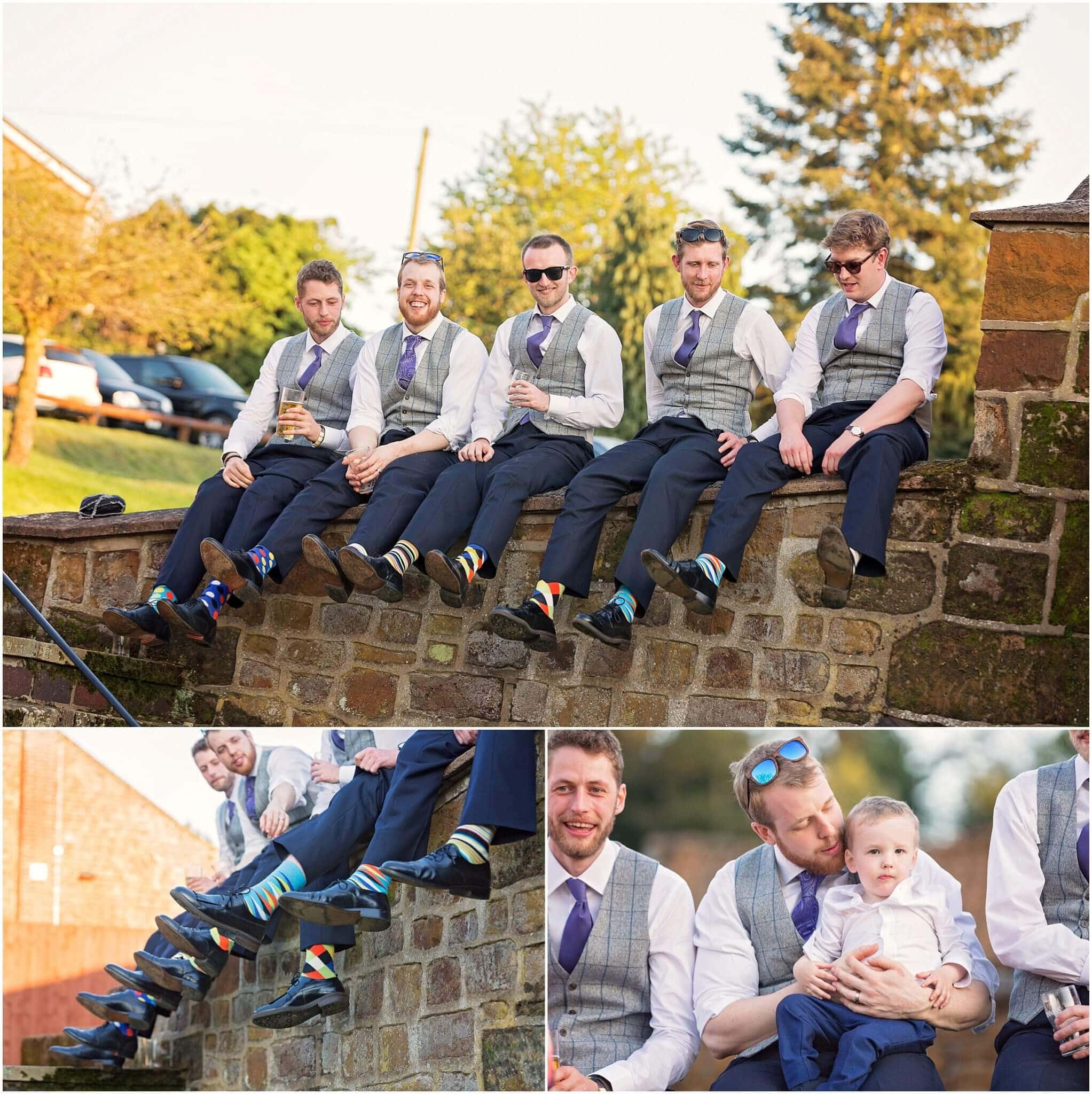 Groomsmen tweed suits