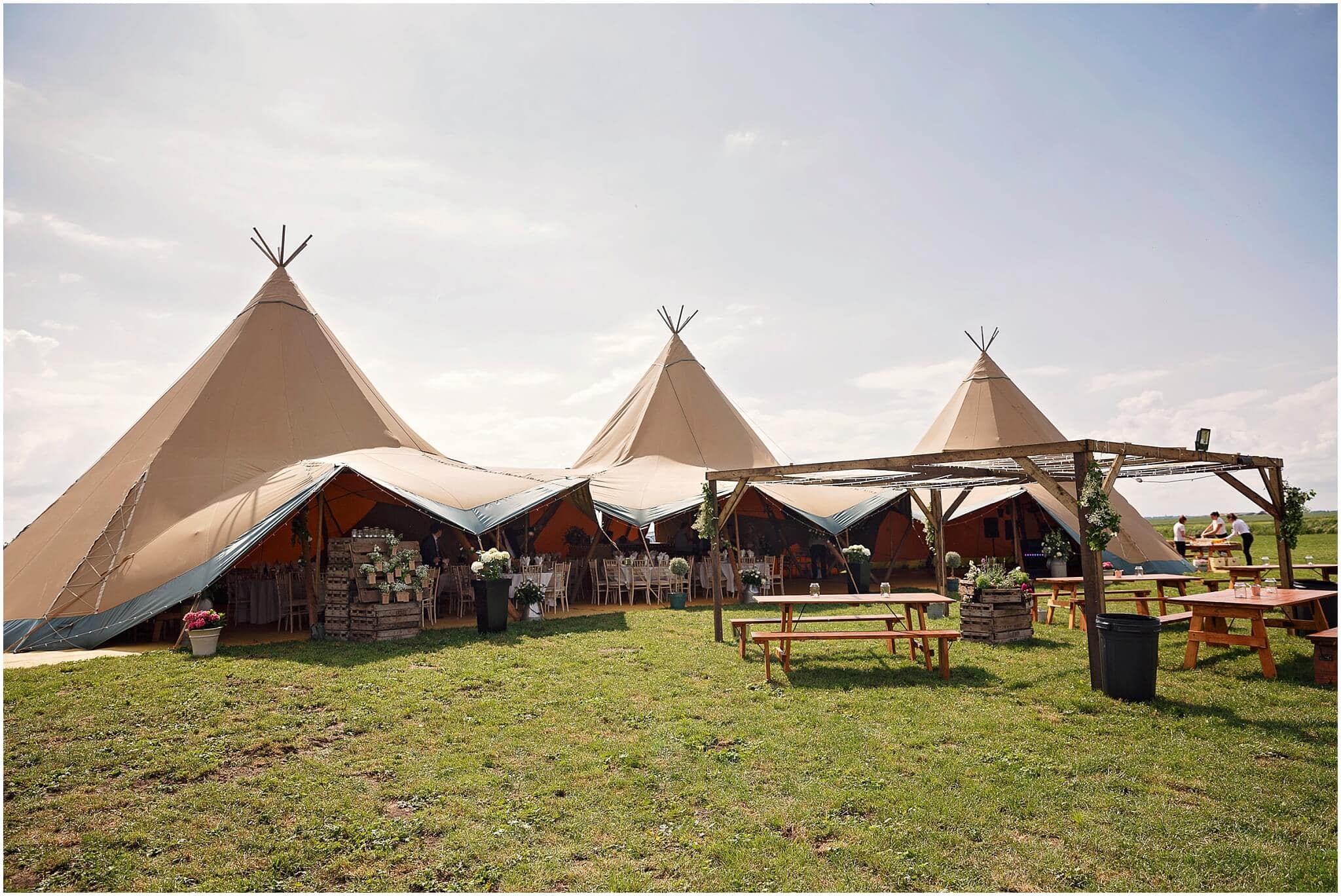 Events under canvas tipi