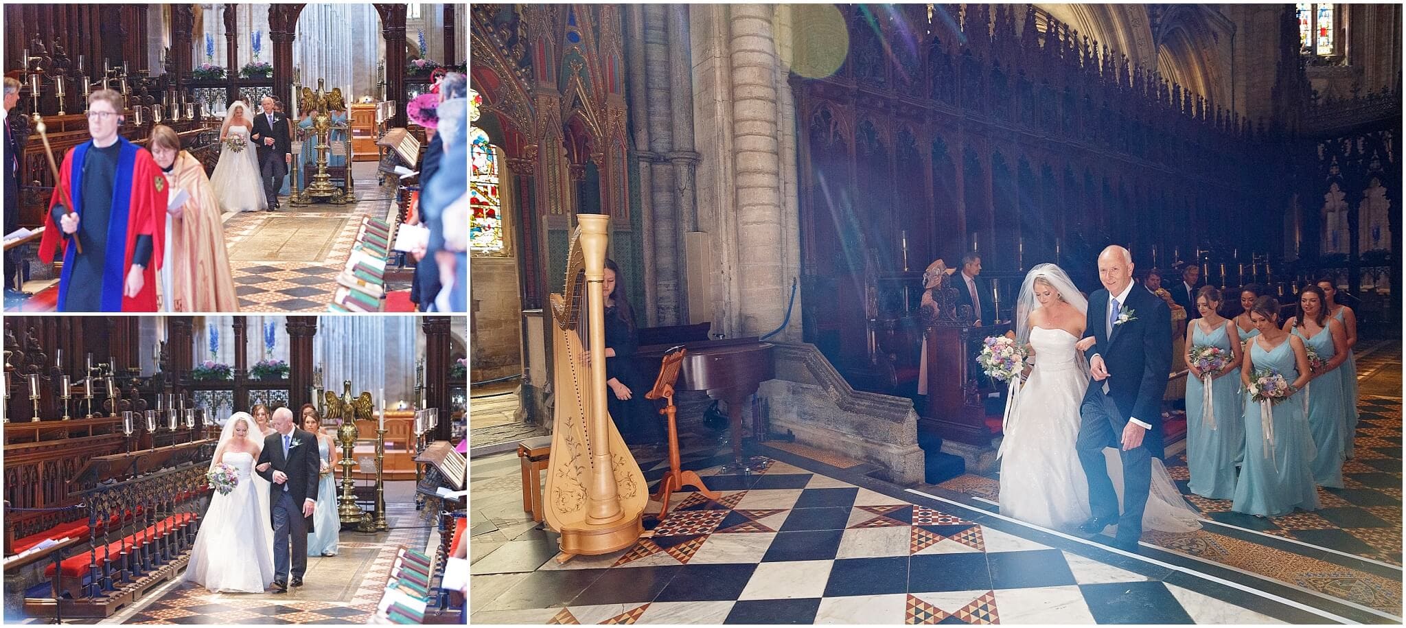 Bride at Ely Cathedral