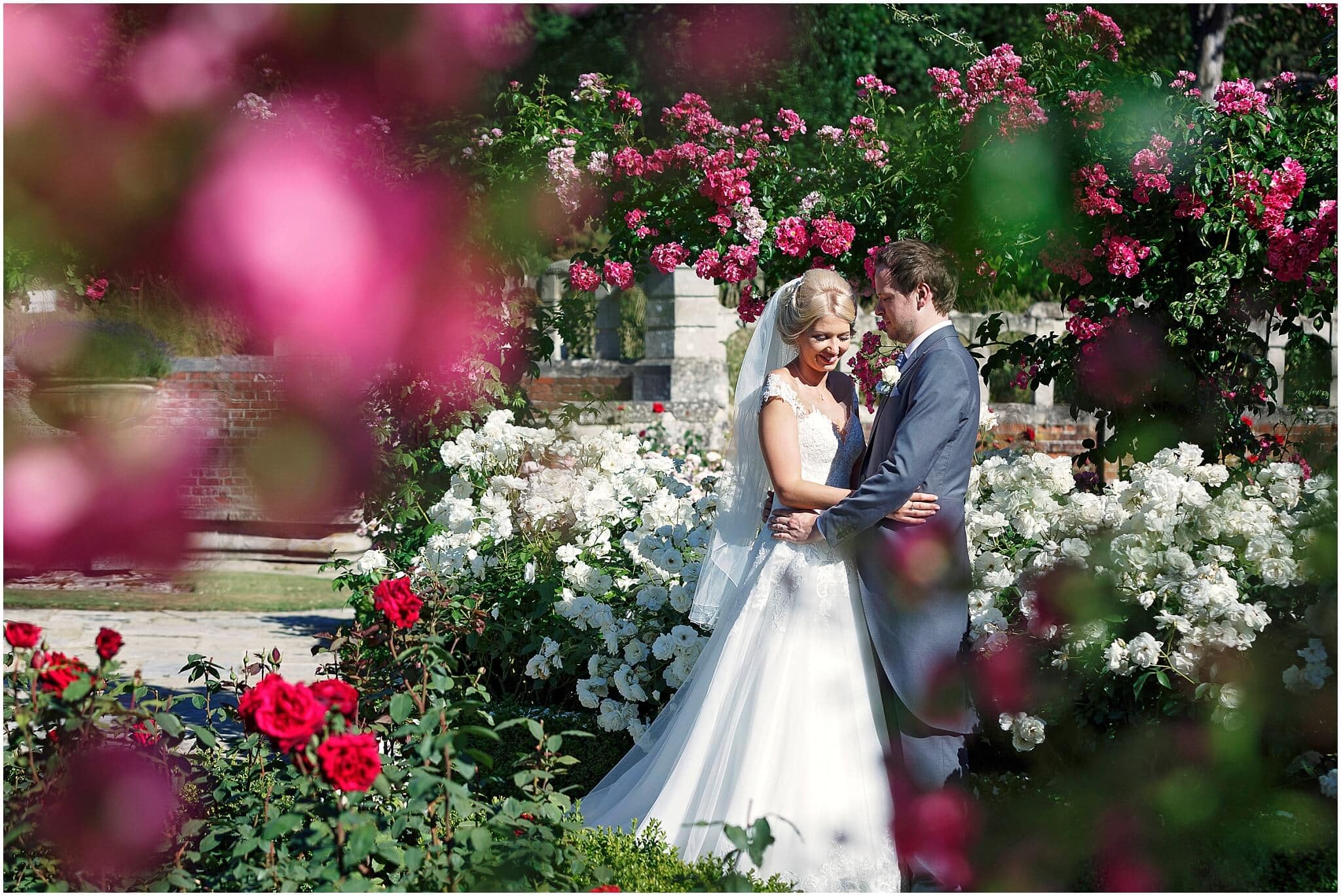 Longstowe Hall rose garden