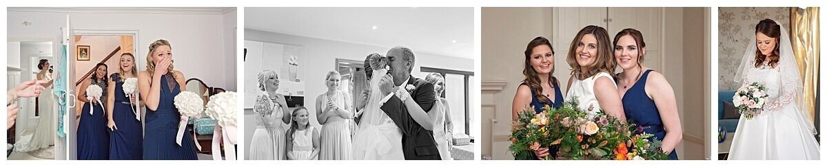 Dad first sees his Daughter on her wedding day