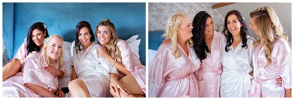 Bride and Bridesmaids at South Farm