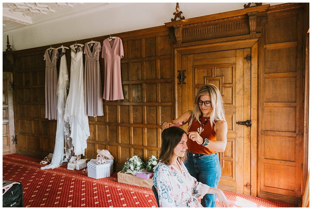 Primp Powder Pout wedding hair and make up