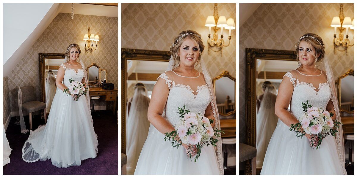 Bride at Bassmead Manor Barns
