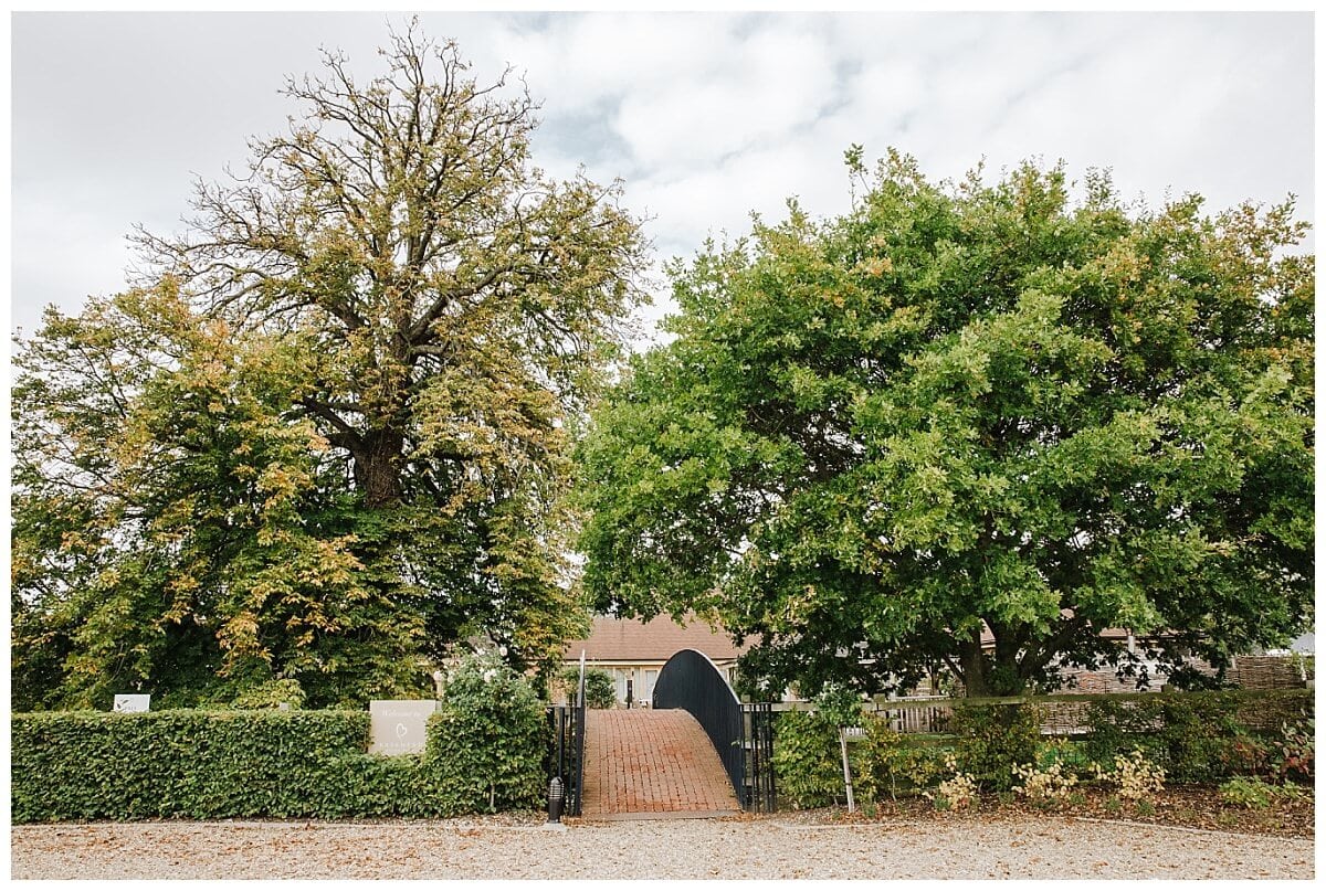 Rainy day wedding at Bassmead Manor Barns