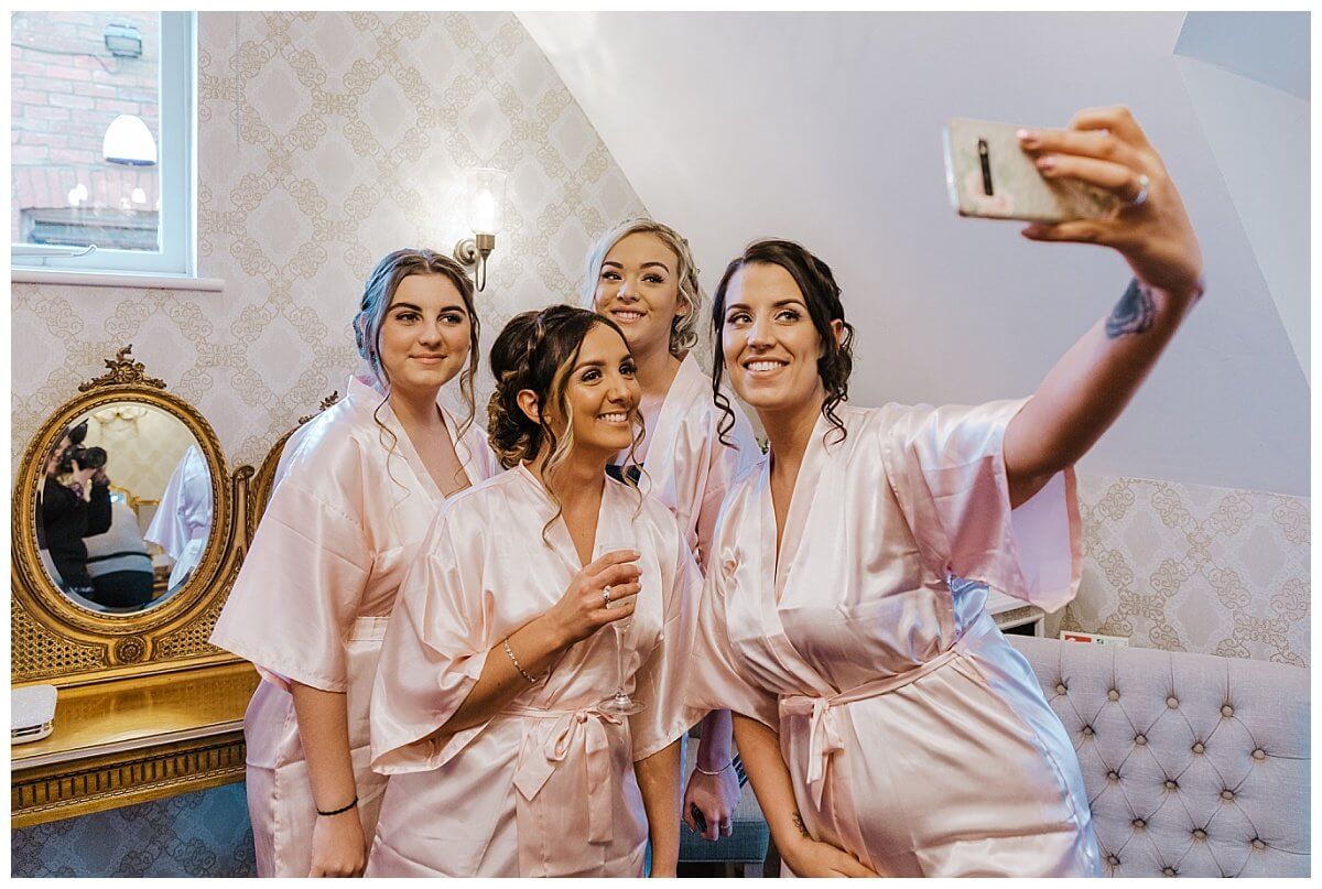 Bridesmaids at Bassmead Manor Barns