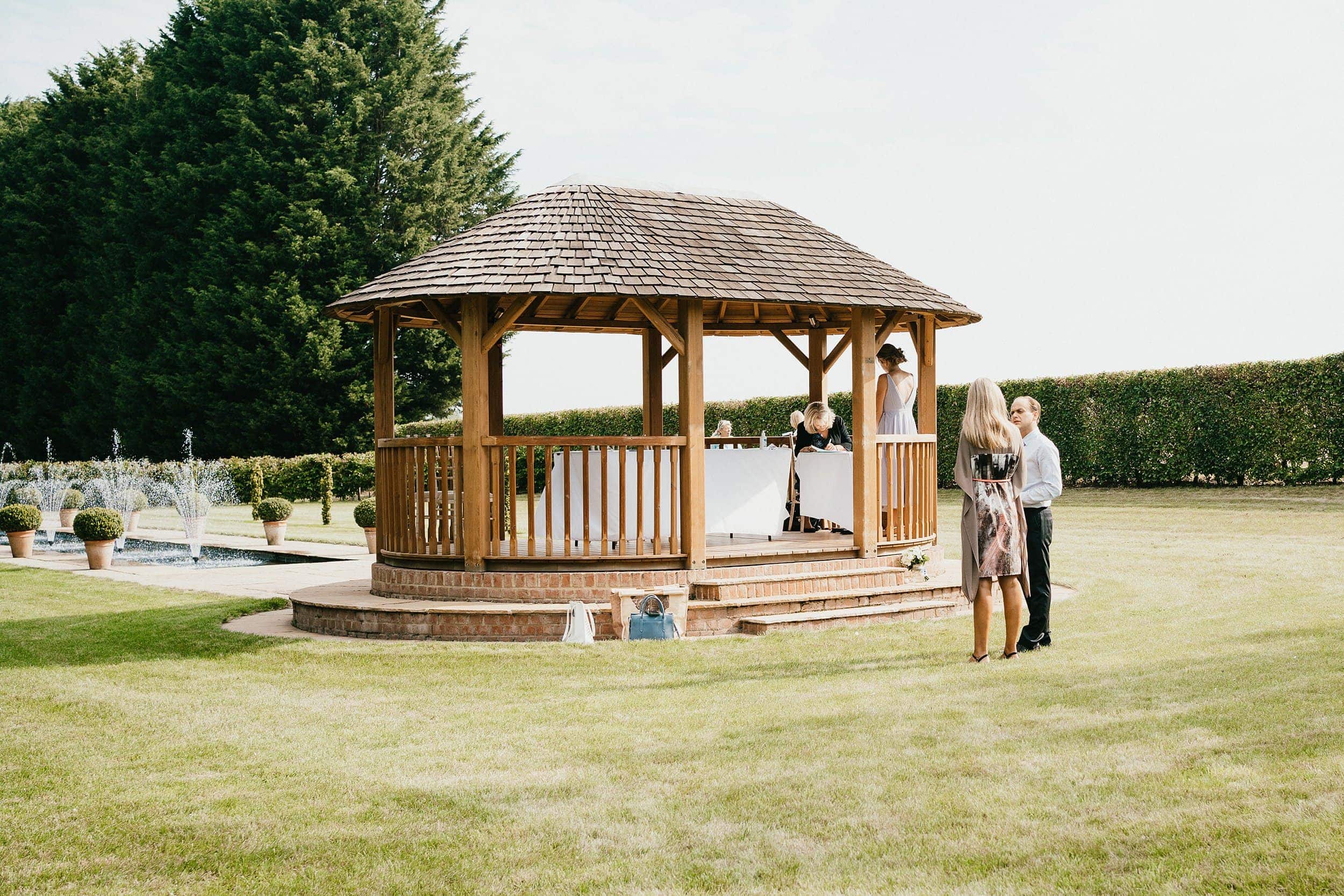 Outdoor wedding ceremony