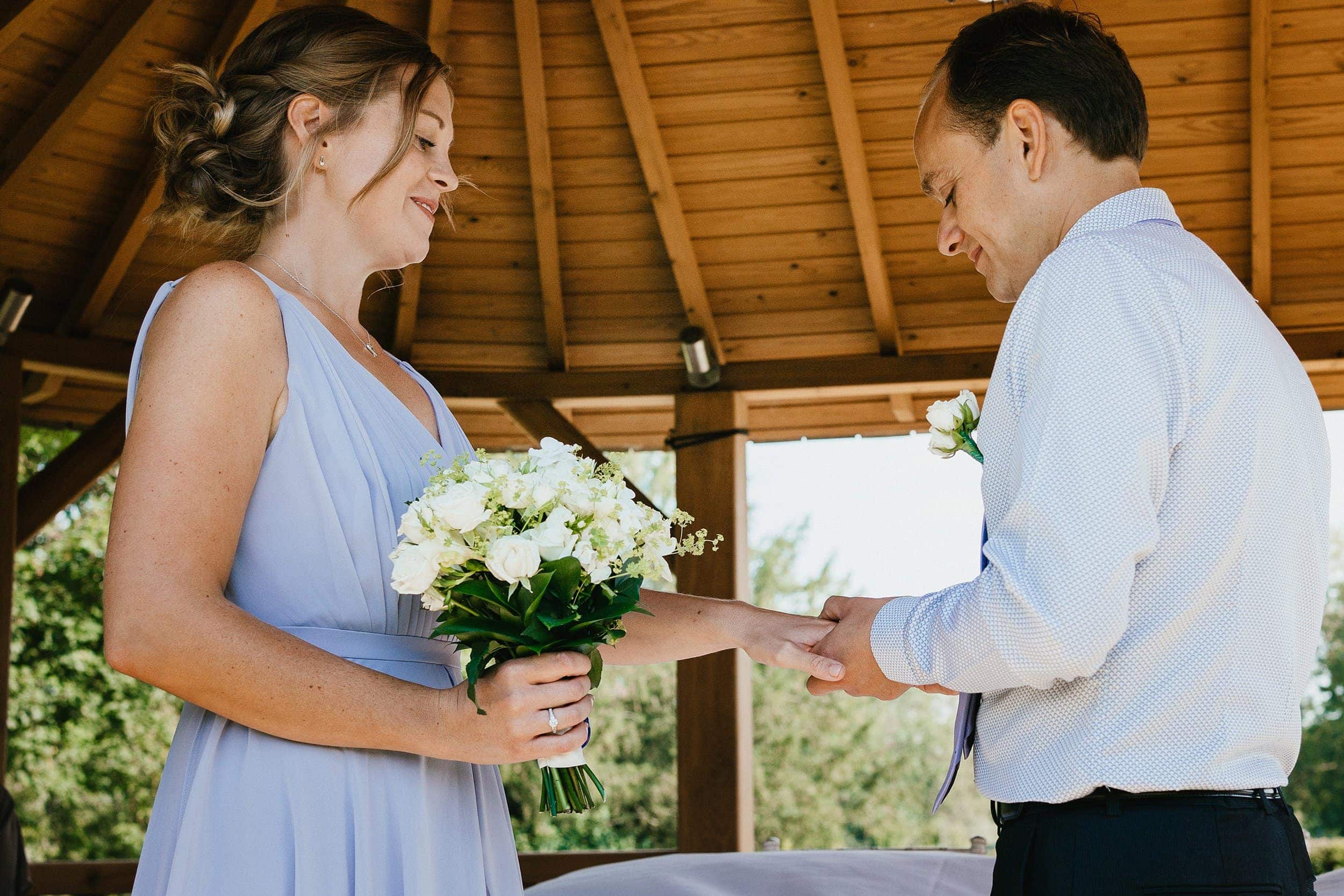 Suffolk outdoor wedding ceremony