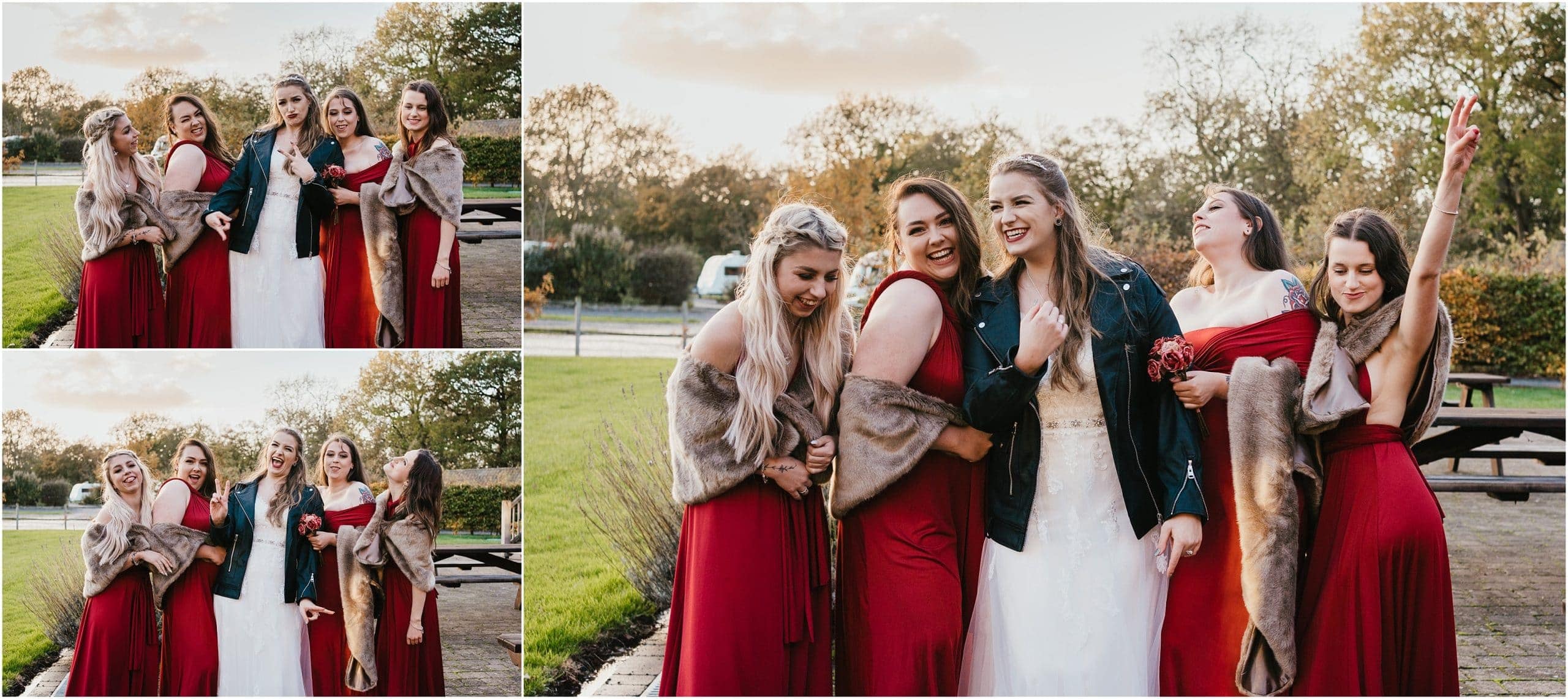Bridesmaids at Micro Wedding
