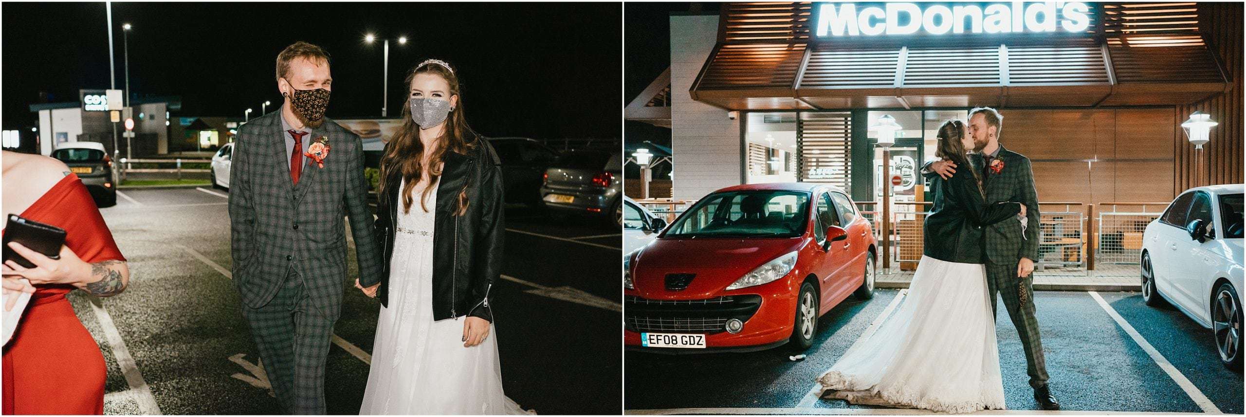 Bride and Groom at McDonalds
